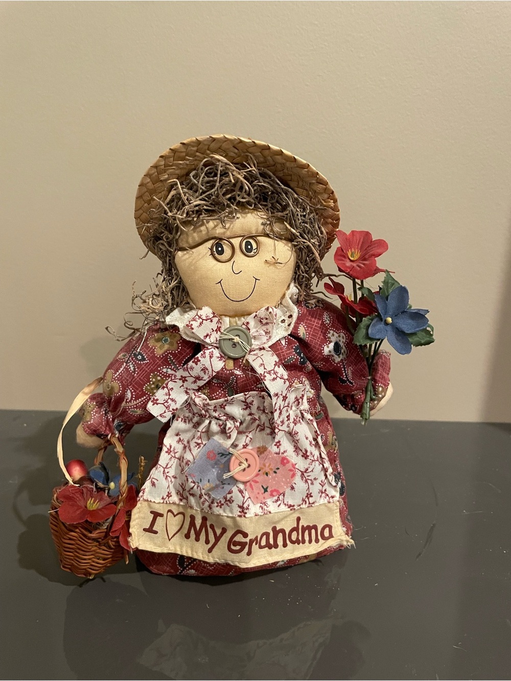 Vintage “I <3 My Grandma” doll